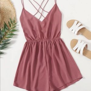 NWOT Backless Romper